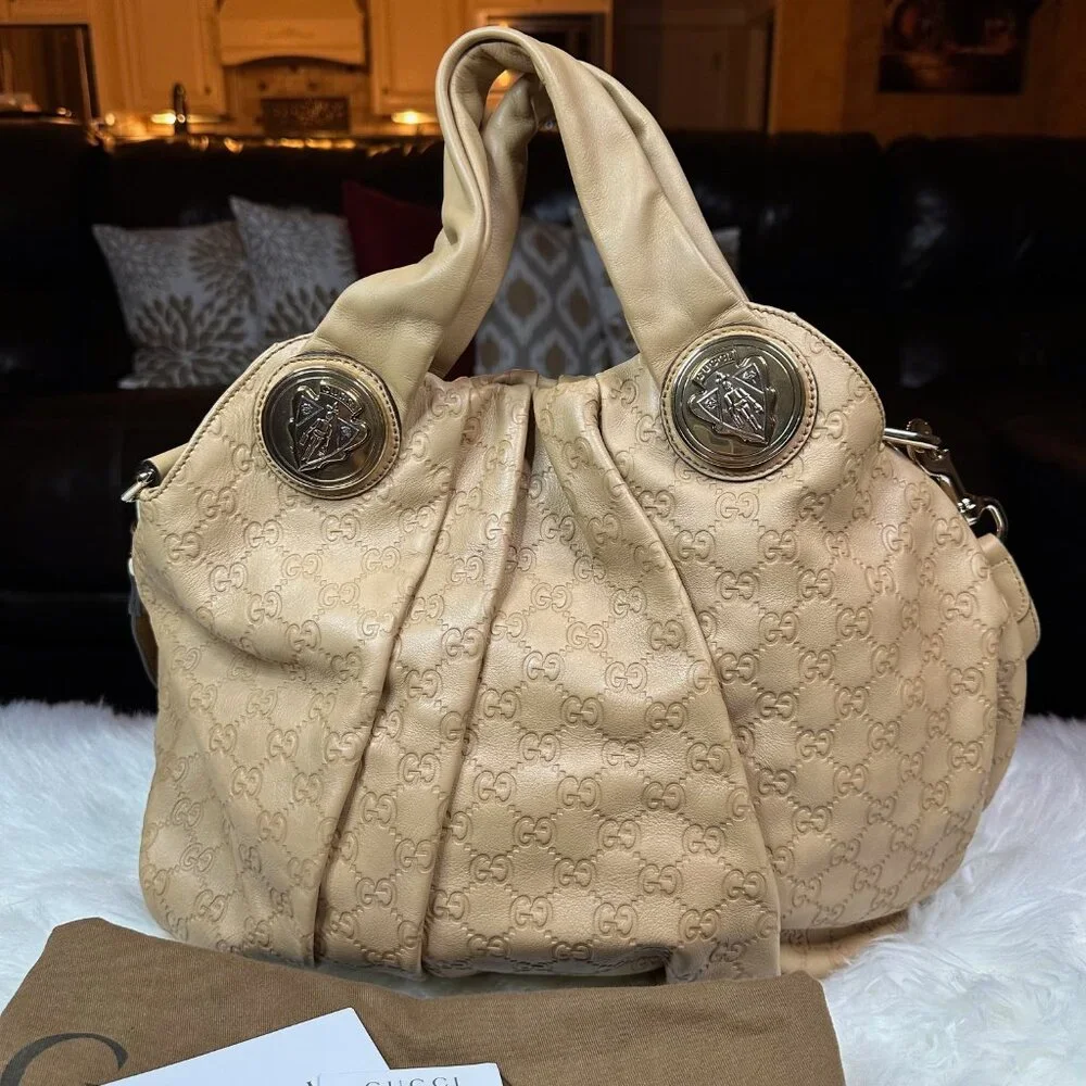 ❌SOLD❌Authentic Gucci Guccissima Leather Large Hysteria Hobo Bag - Picture 8 of 16
